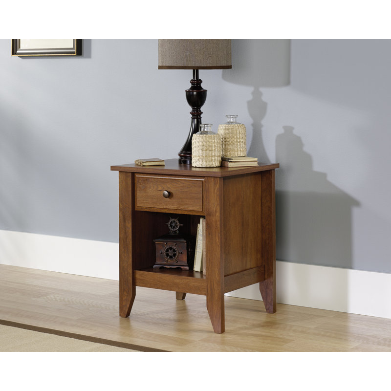 Deundray 20.88'' W Plywood / Laminate Board Nightstand, Oak