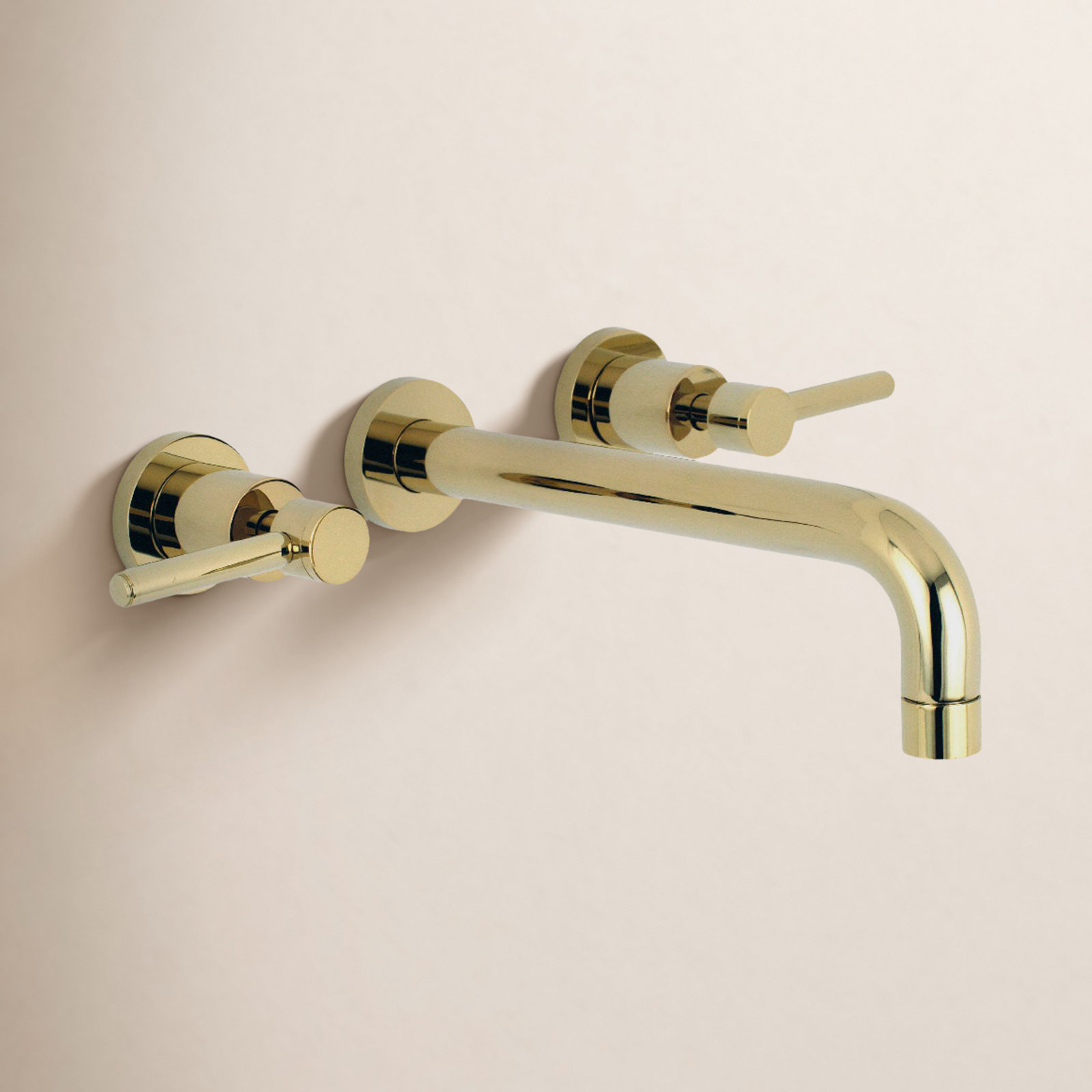 Concord Wall-Mounted Tub Spout, Polished Brass
