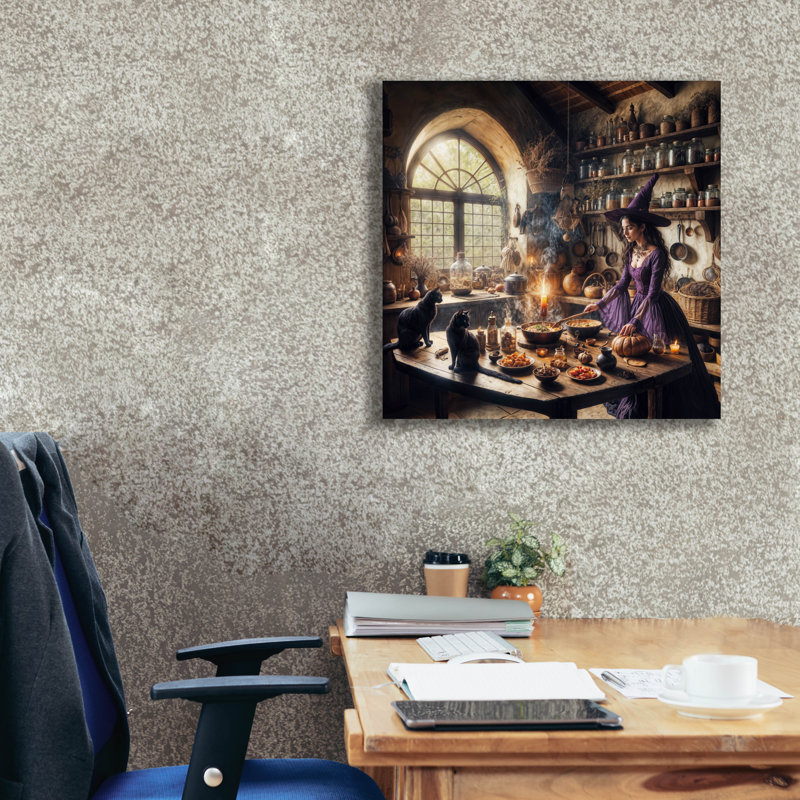"Epic Graffiti" Magical Kitchen 2 "par Rey Klimt, art mural sur toile, 26 po x 26 po, H 26 po x l 26 po