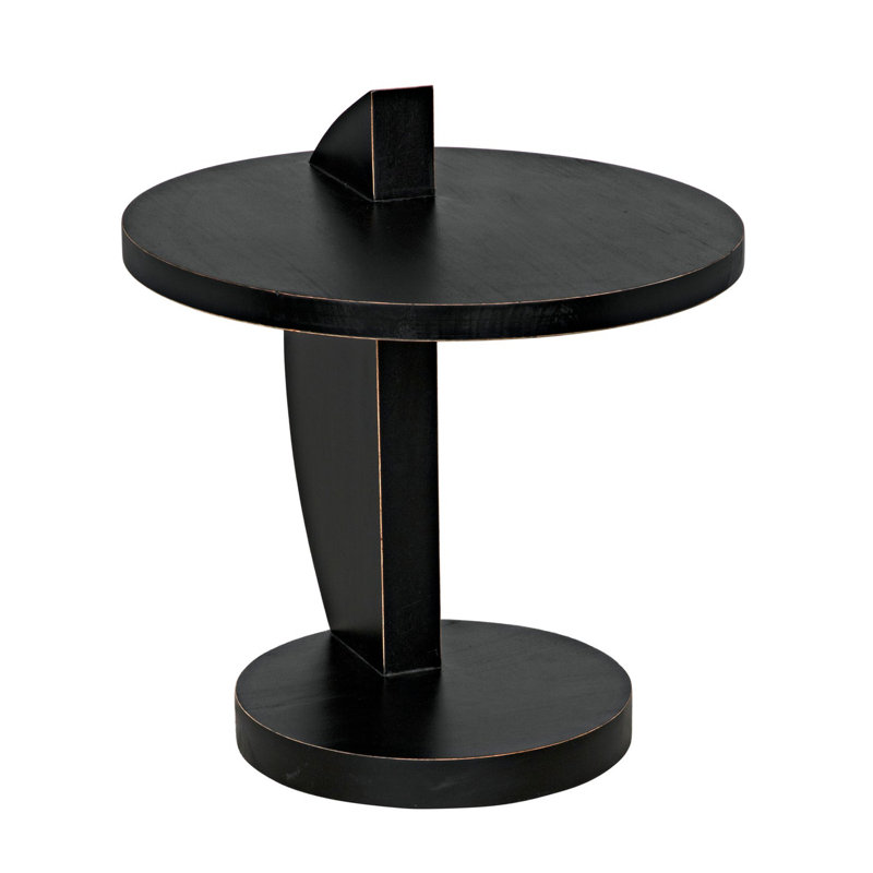 Table de bout avec tablette et rangement en bois massif