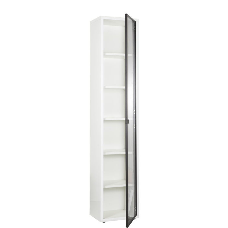 Disegno 217cm H x 44cm W Standard Bookcase, White