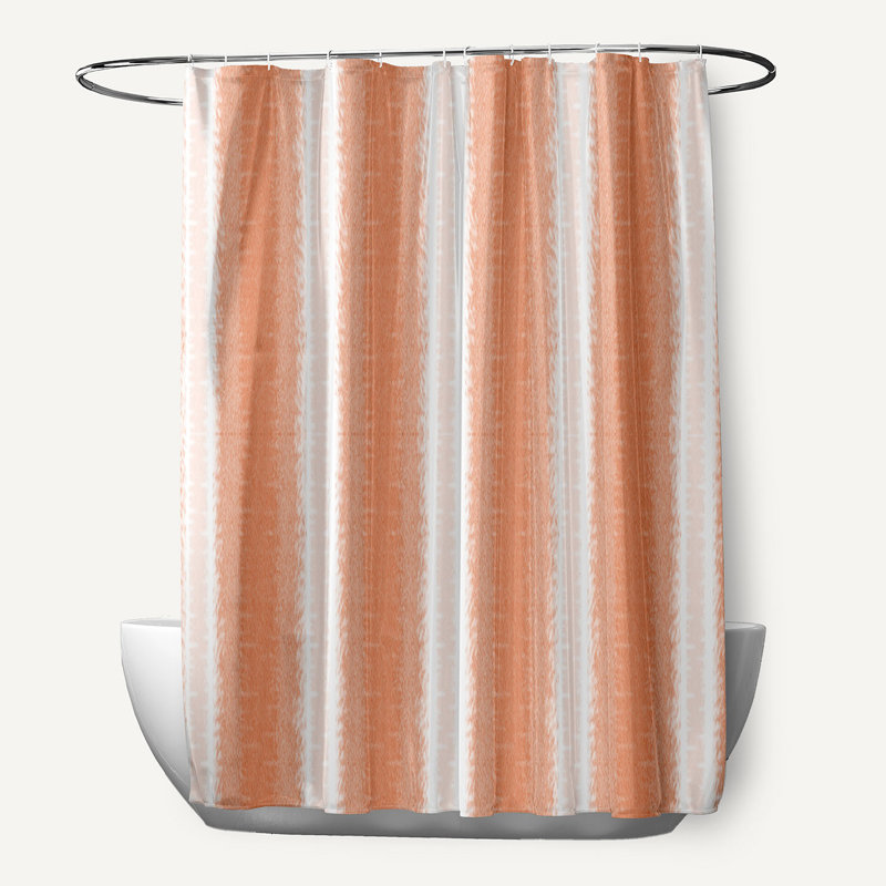 Rideau de douche simple Hatch, Orange