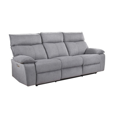 Canapé inclinable électrique, gris