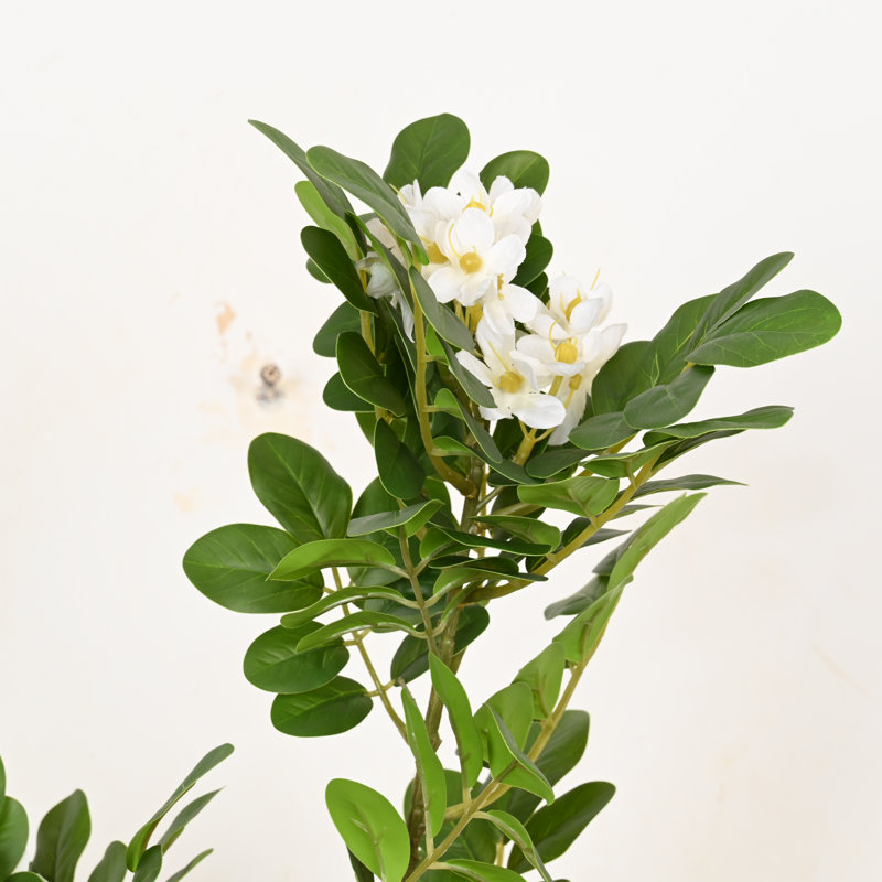 Arrangement floral de 36 po pour décoration de vase Bauhinia, Blanc