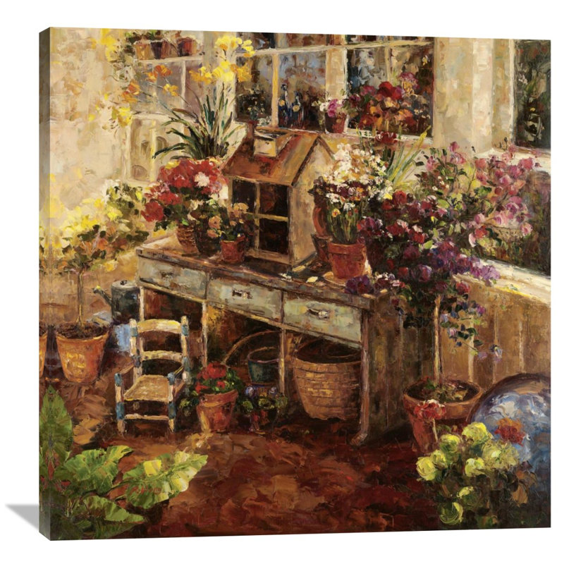 Michelle by Hong - Print on Canvas, 40" H x 40" W x 1.5" D