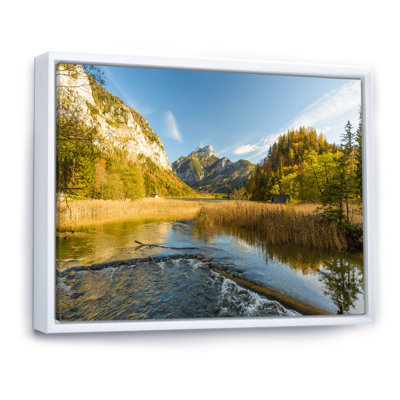 «Lake in Autumn», reproduction d'art sur toile