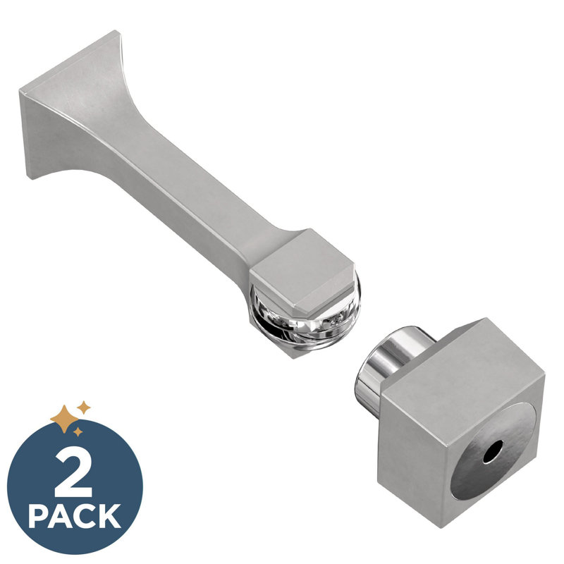 Butoir de porte magnétique Franklin Brass Classic Edge 3 po (76 mm), Nickel mat