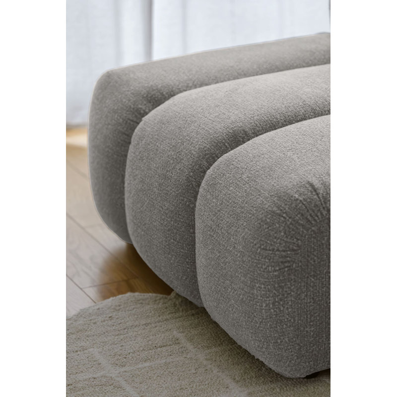 Shell Corner Sofa , Light Grey, 6, Left Hand Facing