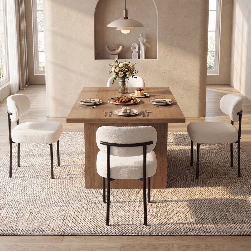 Chaise d'appoint Monik, Blanc