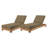 2 Pacific Teak Outdoor Chaise Loungers-92990491