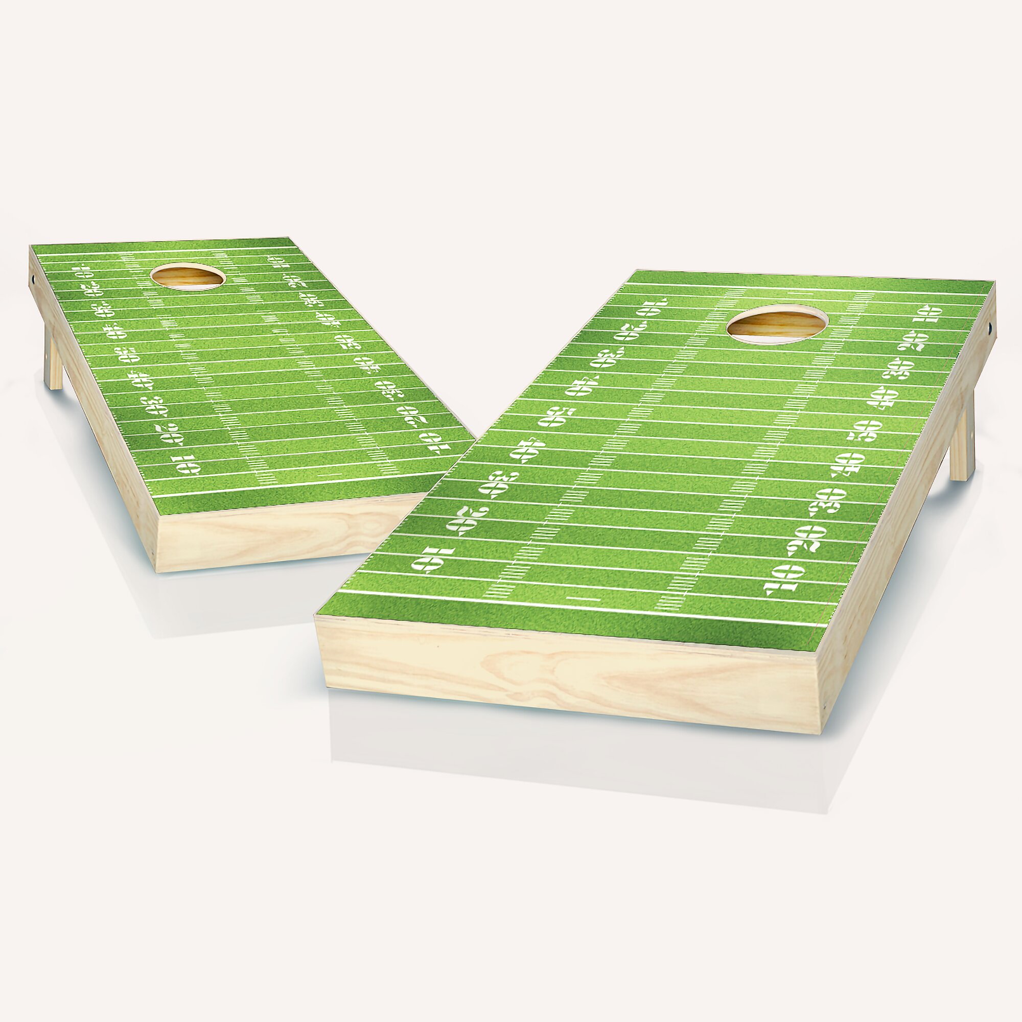 Skip's Garage San Jose State Swoosh Solid Wood Cornhole Board Set, Size: Add Hole Lights