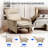 Electric 2-Point Massage Upholstered Push Back Recliner with Silent Motor-1687077644