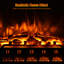 18 in. Electric Fireplace Insert with 5 Brightness Levels, Timer, Overheating Protection, Overheating Protection