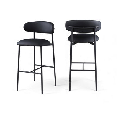 Lupita Vegan Leather Upholstered Bar Stool