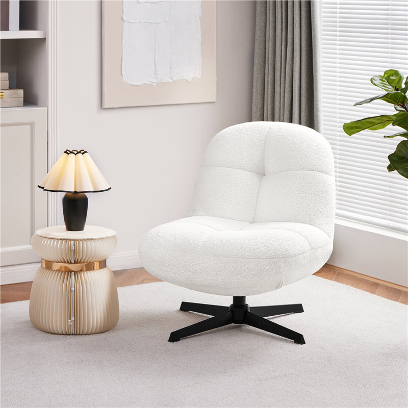 Nucla Swivel Metal Outdoor Lounge Chair