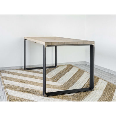 Payson Solid Wood Steel Writing Desk