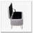 Faux Fur Flip Top Storage Bench with Gold Legs-1722685834