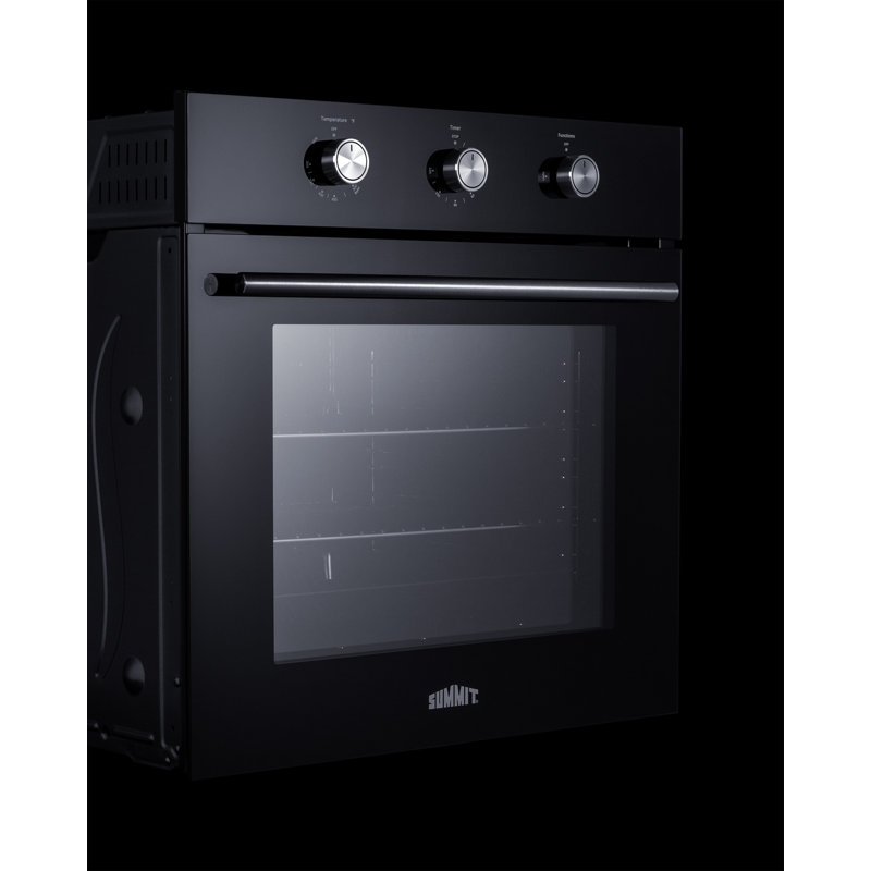 Summit Appliance 24" Wide Gas Wall Oven, Black