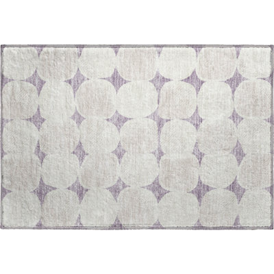 Premium Machine Washable Prisco Lavender Rug