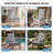  High Back Tufted Patio Chair Cushions Set of 2-636694921-636694923