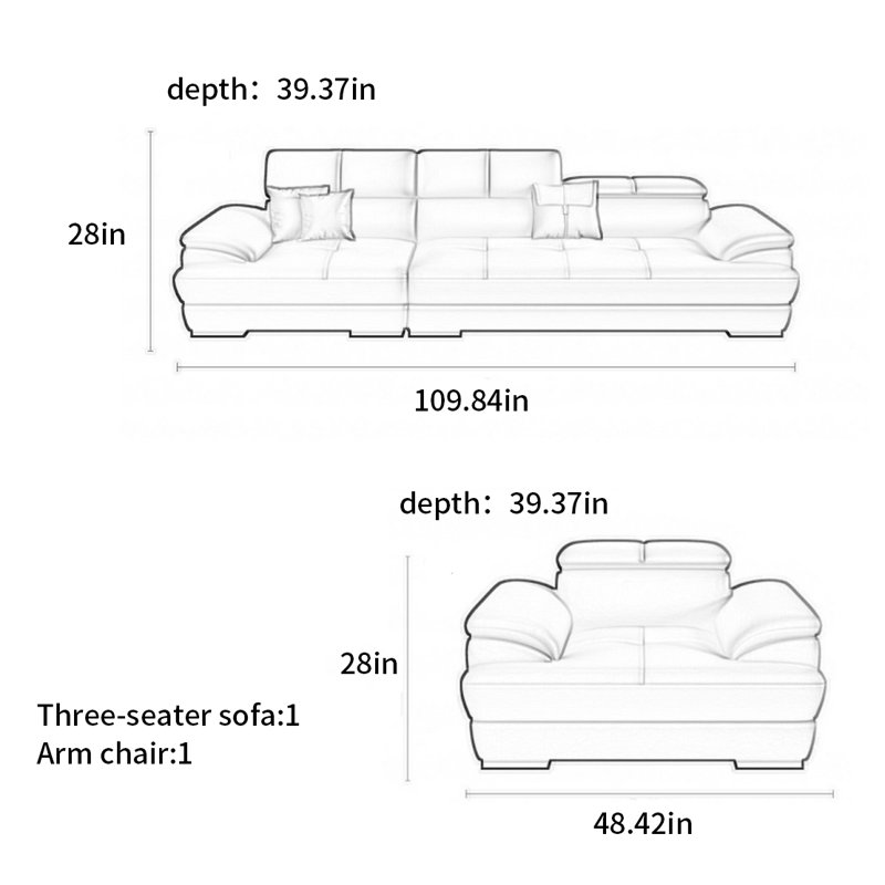 Nordic modern simple sofa