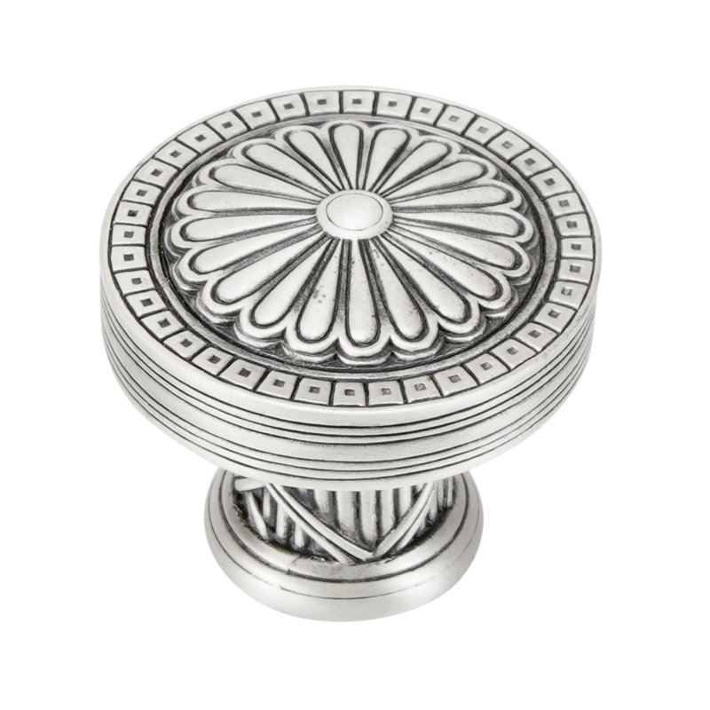 LAKEWOOD KNOB; MUSEUM GOLD PLATE, Silver