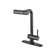 A Waterfall Kitchen Faucet With A Pull-down Shower Head, Single Handle, And 360° Rotation.