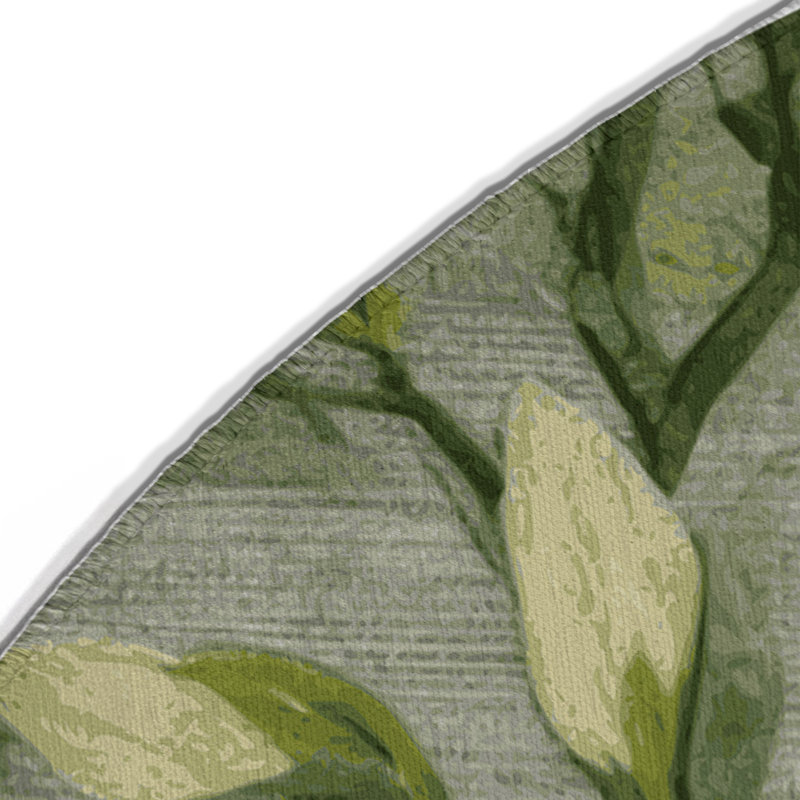 Tapis d'intérieur et d'extérieur brun Nature, Rond 5 pi