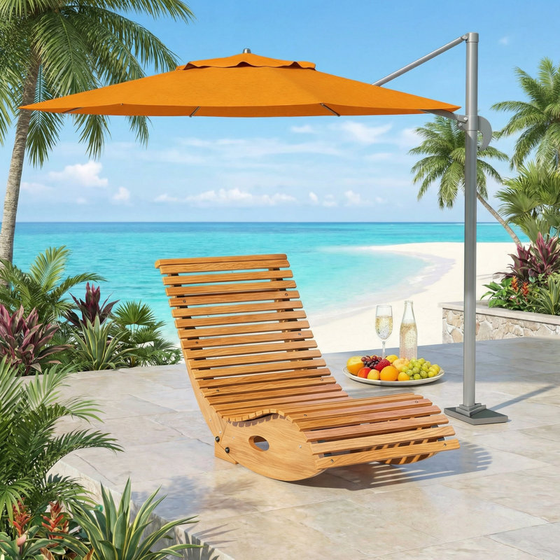 Chaise berçante en bois, chaise berçante d'extérieur
