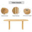 Ensemble 9 pièces de table de salle à manger ovale avec table de 79 po et 8 chaises rembourrées en tissu pour les meubles de cuisine et de salle à manger modernes-1310731982-1310731979