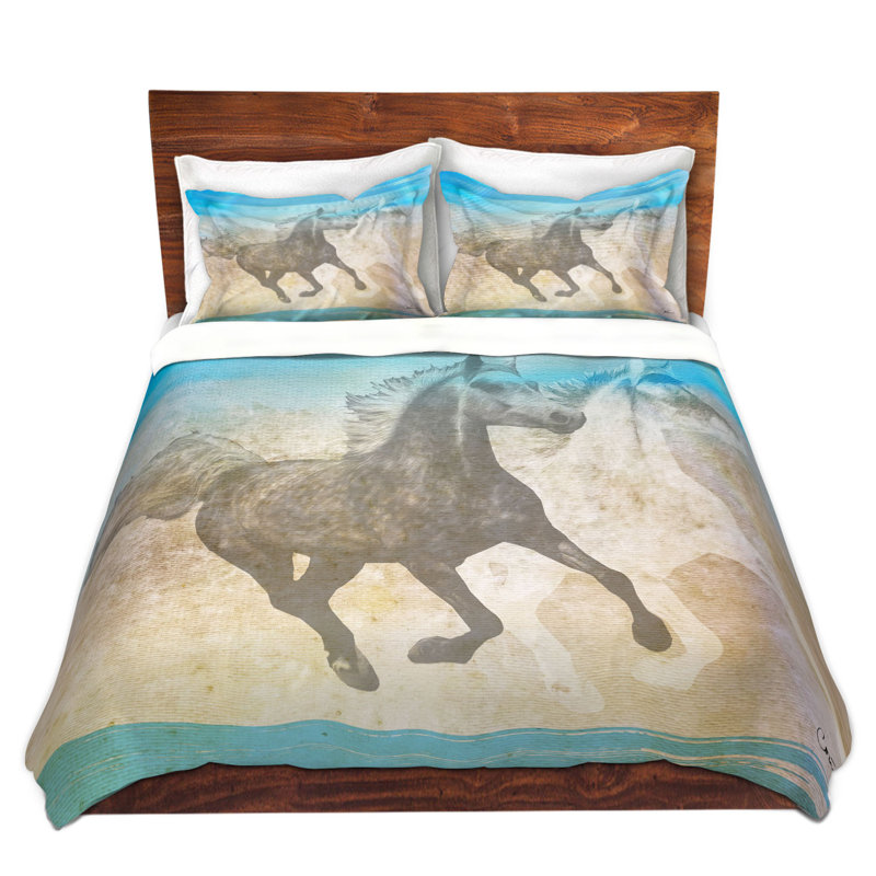 Ensembles de housses de couette DiaNoche en microfibre par Corina Bakke - Cheval