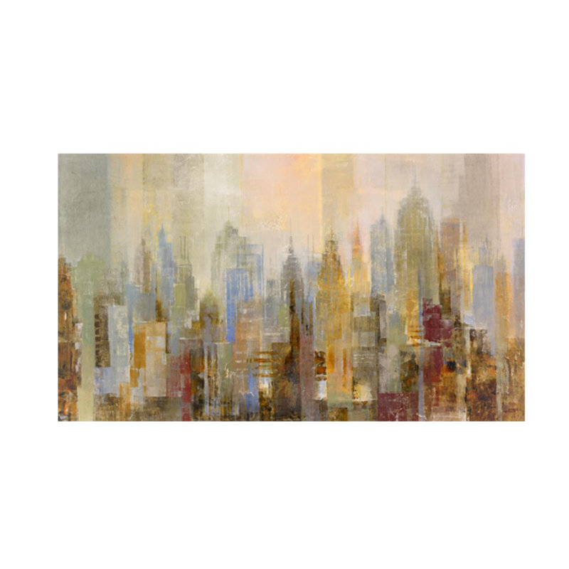 Midtown par Michael Longo - Peinture, H 27 po x l 47 po x P 1,5 po, Extérieur
