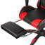 Blue Elephant Faux Leather Swiveling PC & Racing Game Chair with Footrest