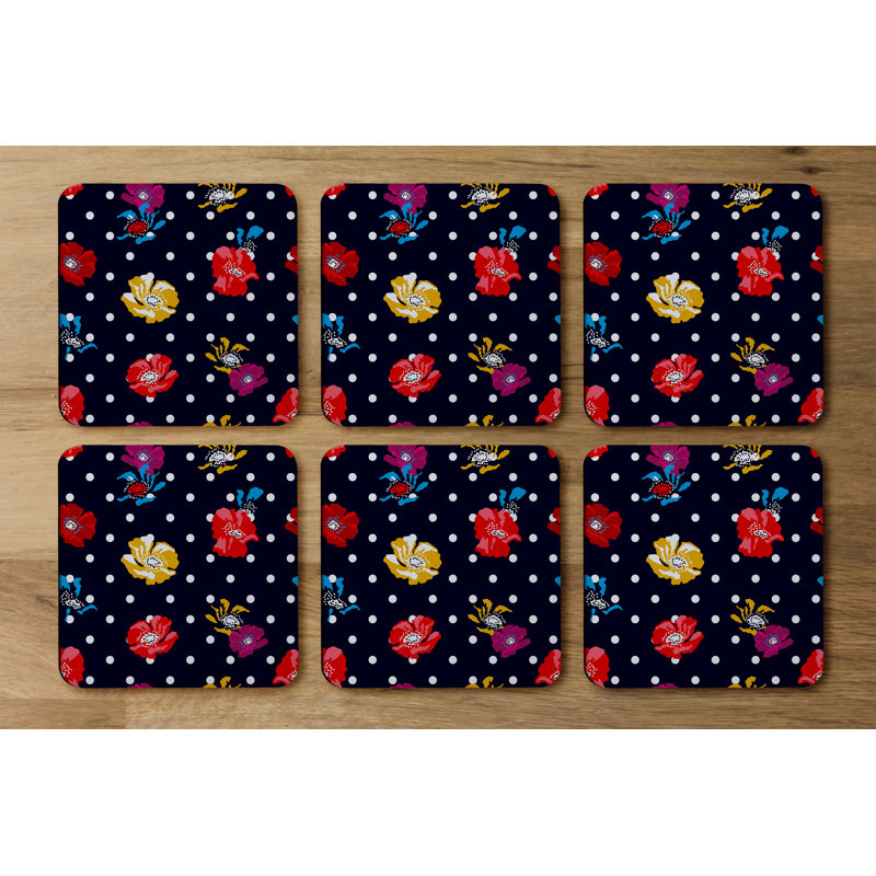 Square 6 Piece Coaster Set