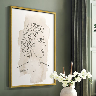 Greek Busts IV Framed Print - Solid Wood