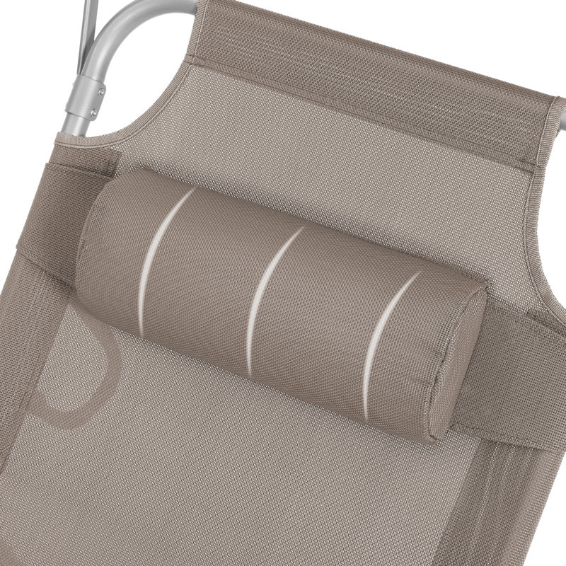 Salerna 193cm Long Single Chaise, Taupe