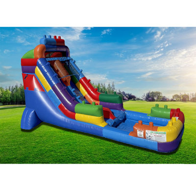 18 Ft Light-brick Blaster Water Slide