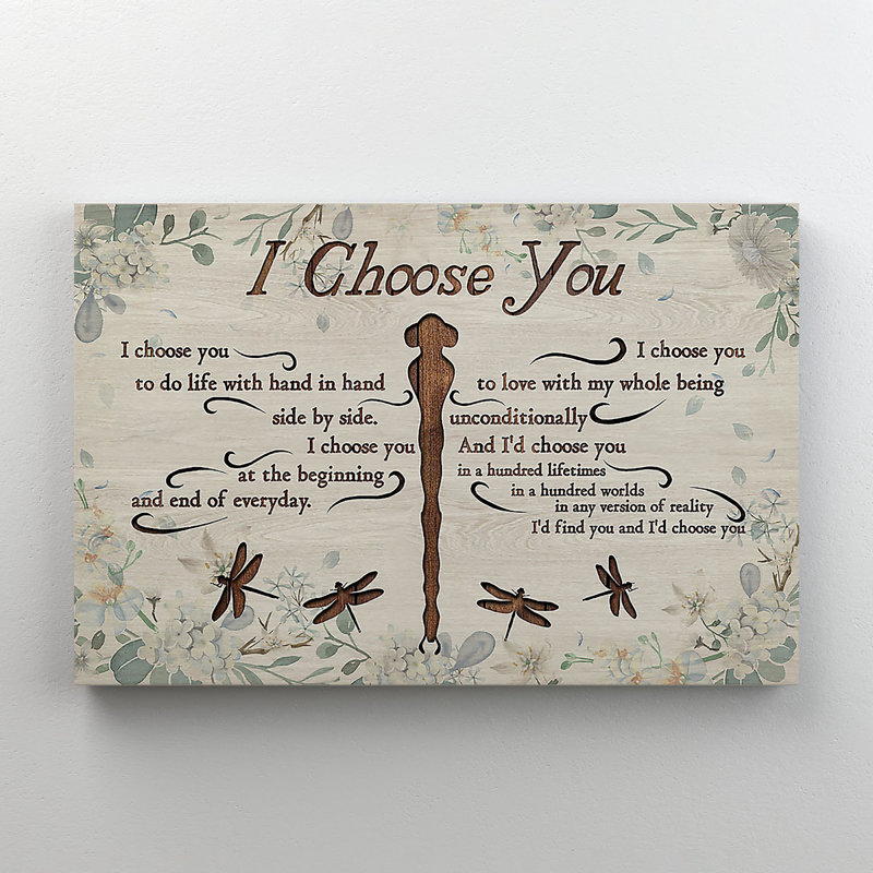 «Wood Dragonflies - I choisie par vous», reproduction d'art graphique sur toile tendue, H 24 po x l 36 po x P 2 po