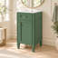 Meuble-lavabo autoportant de 41,7 cm (16,42 pouces) avec lavabo en céramique, style français, porte à fermeture douce et tablette réglable.