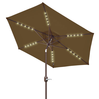 Parasol à DEL incliné pour l'extérieur