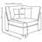 Blydenburgh 5-piece Upholstered Modular Sectional Sofa Grey