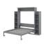 Grand lit escamotable avec tablettes et DEL-1446772055