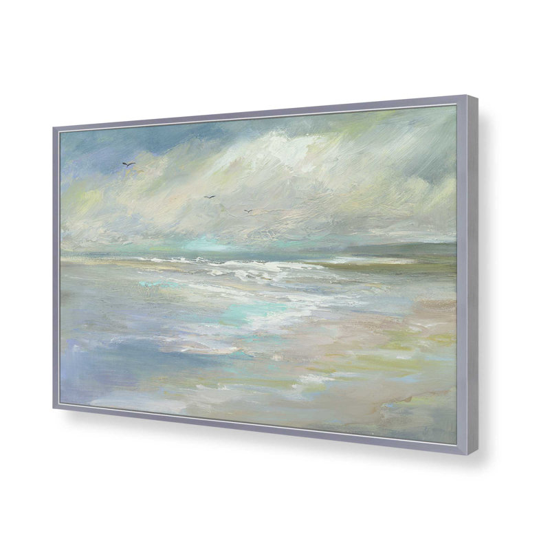 Shoreline Dreams I Print, H 13,25 po x l 17,25 po, Encadrement ouvert, chrome poli