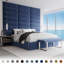 Velvet Wall Panelling in Navy