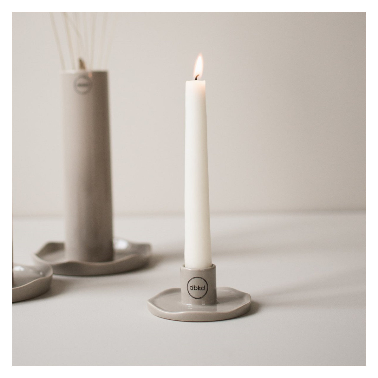 Sm. WAVE Candle Holder Shiny Mole
