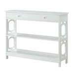 Minier 1-Drawer Console Table with Shelves