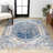 Latorre Modern Persian Boho Vintage Cream/Blue Rug-27496884