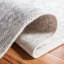 Tapis oriental gris / ivoire en laine / viscose tissé à la main-1693712422