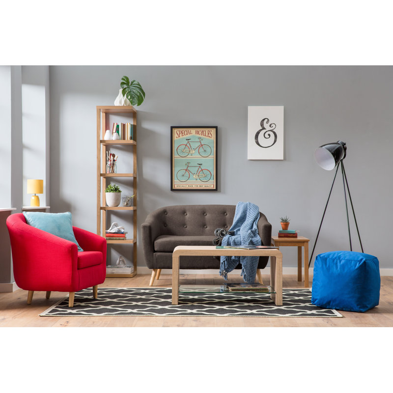 Marlin Upholstered Armchair, Red