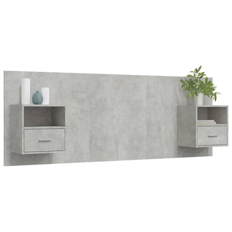 Headboard, Grey, Small Double (4')